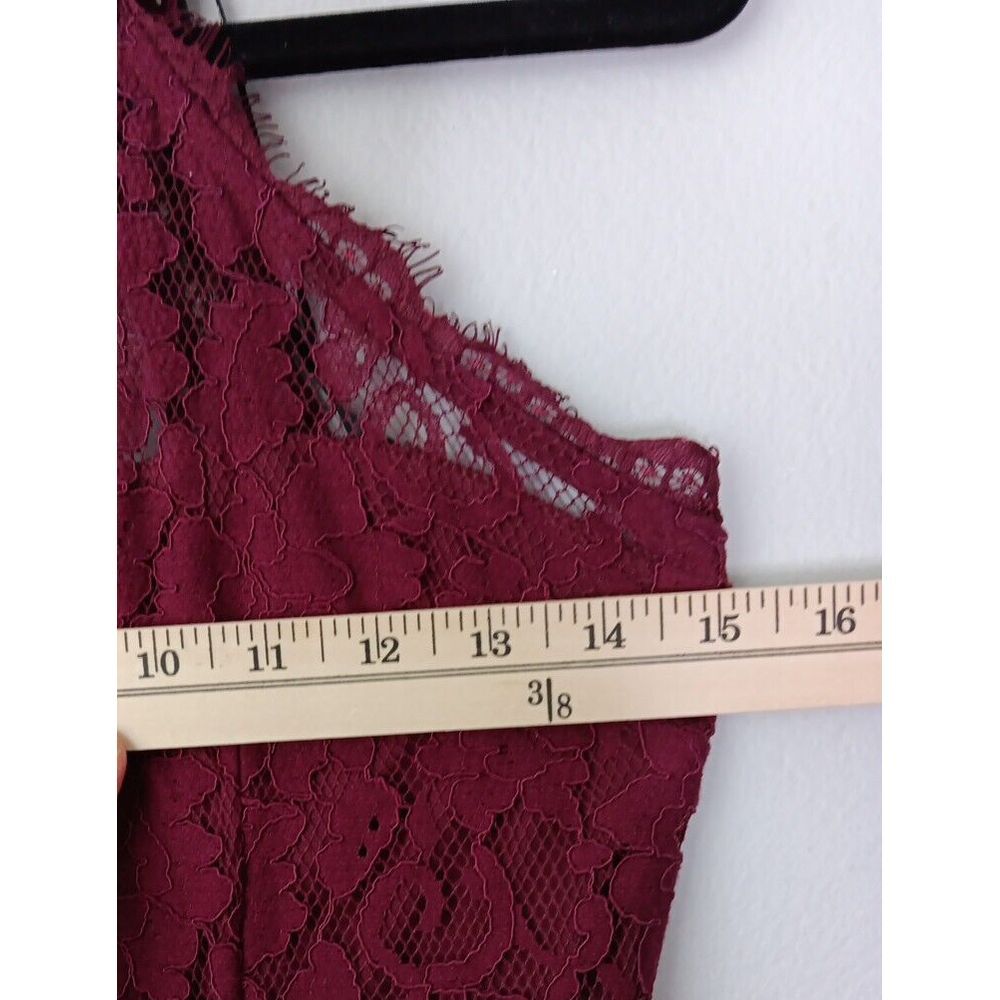 Lulu's Dance All Evening Burgundy Lace Maxi Dress Gown Size XSmall - Picture 12 of 13